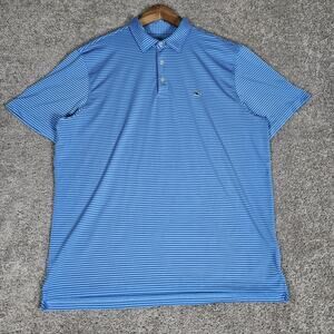 Vineyard Vines Shirt Men's XL Blue Polo Sankaty On The Go OTG Performance